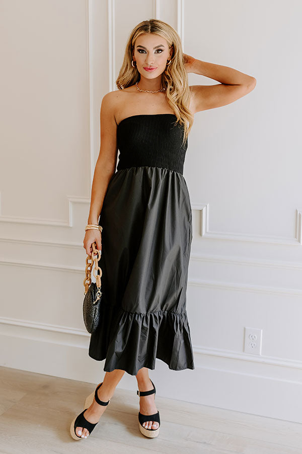 Island Bay Breeze Midi In Black