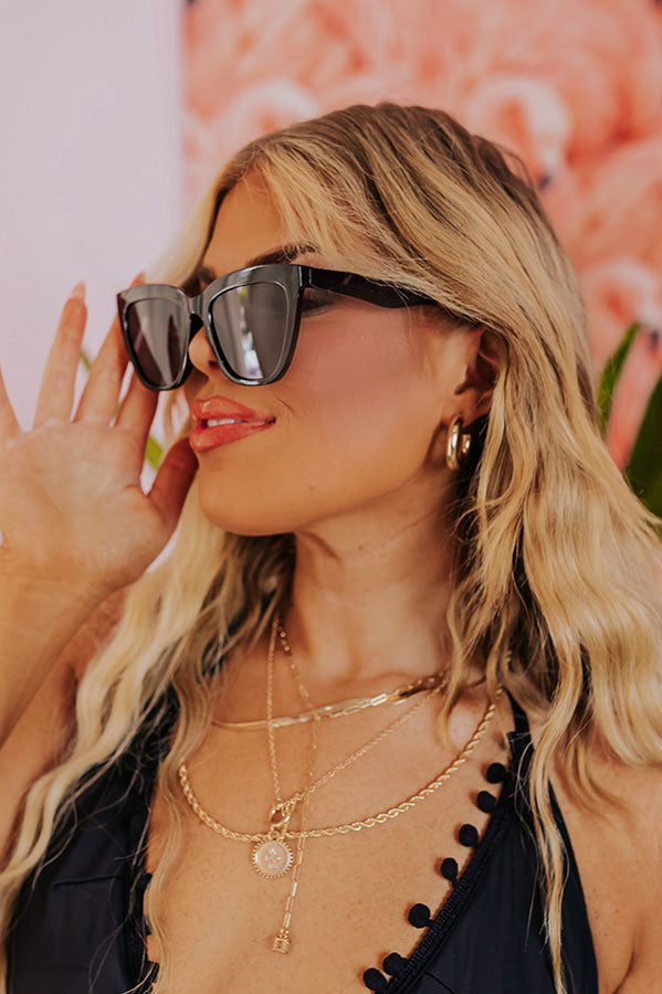 Manhattan Magic Hour Sunnies in Black Image - 3