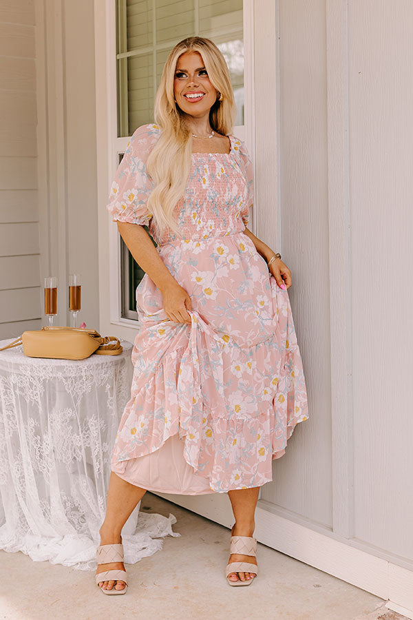 abound maxi dress Abound Floral Pink Flowers Maxi Dress XXS Summer Style