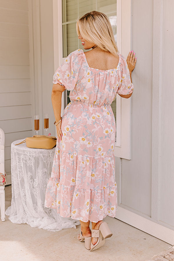 abound midi dress Abound distressed midi Dress coral