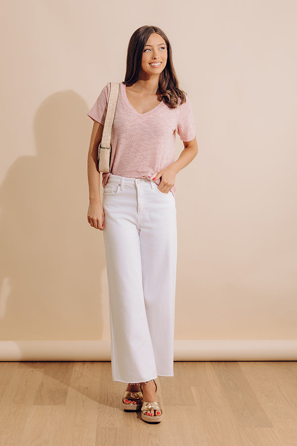 Sun And Sand Knit Top In Pink Image - 2