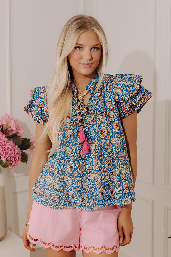 Blissful Break Shift Top