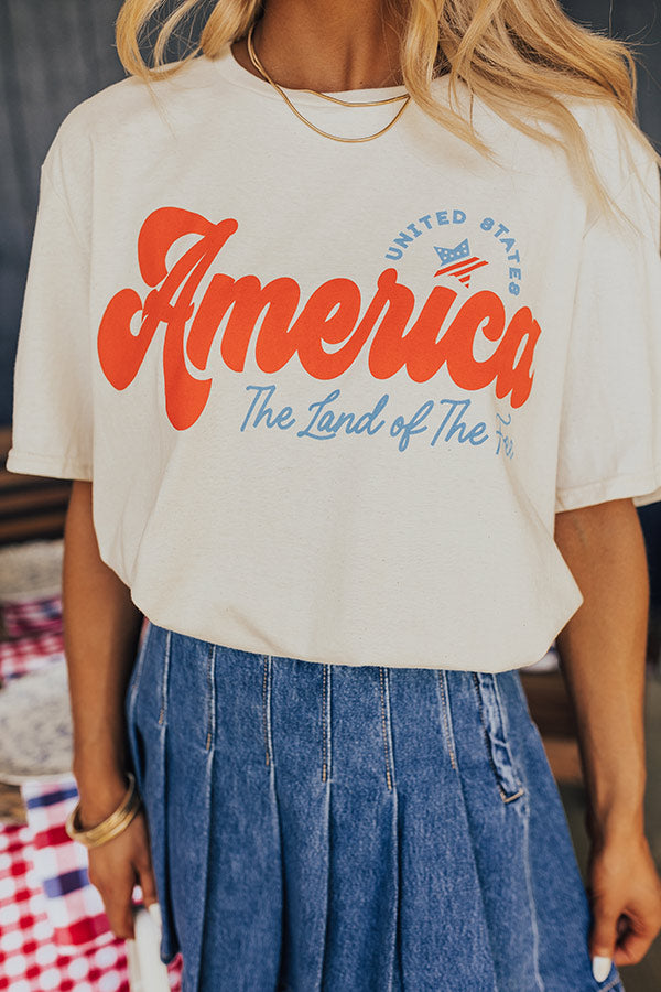 The Land Of The Free Graphic Tee