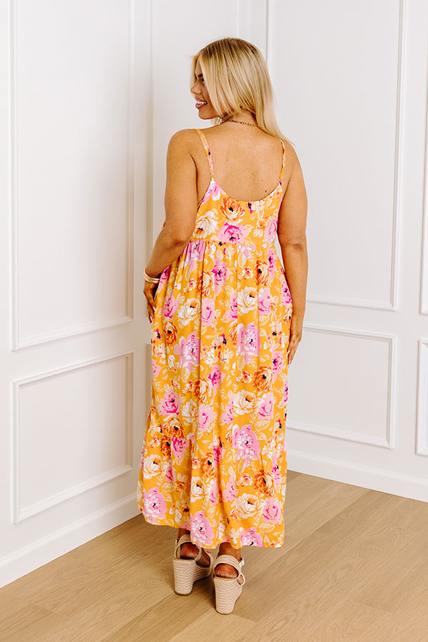 Friendly Smiles Floral Midi Curves