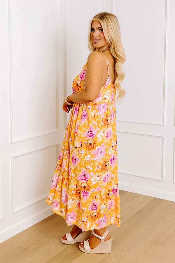 Friendly Smiles Floral Midi Curves