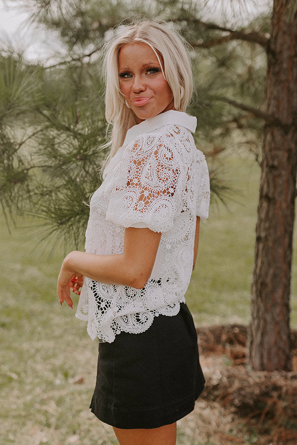 The Palmer Crochet Top