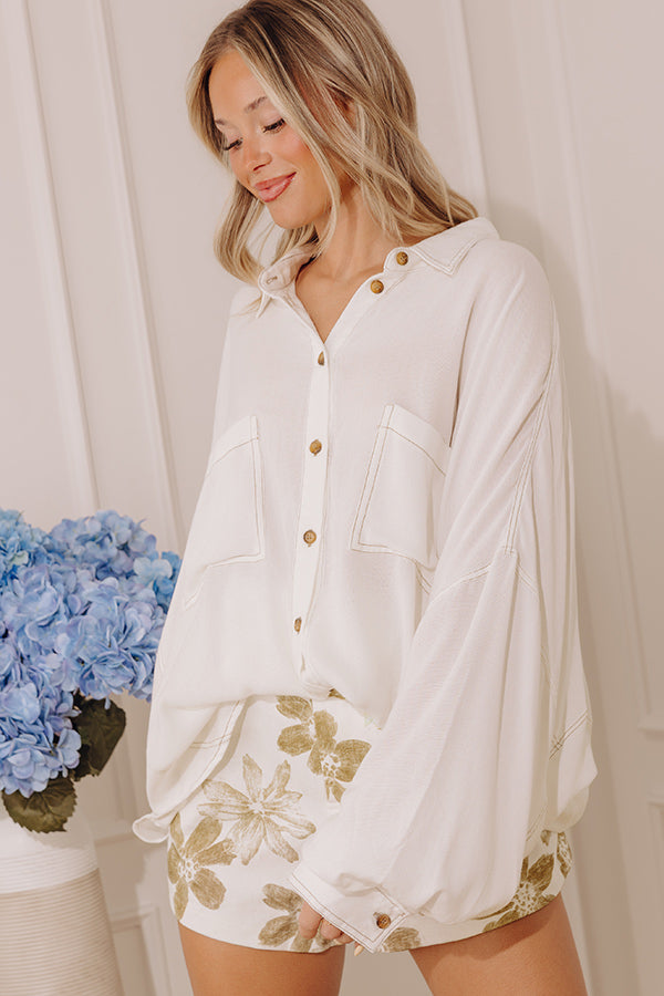 Plain As Day Button Up Image - 1