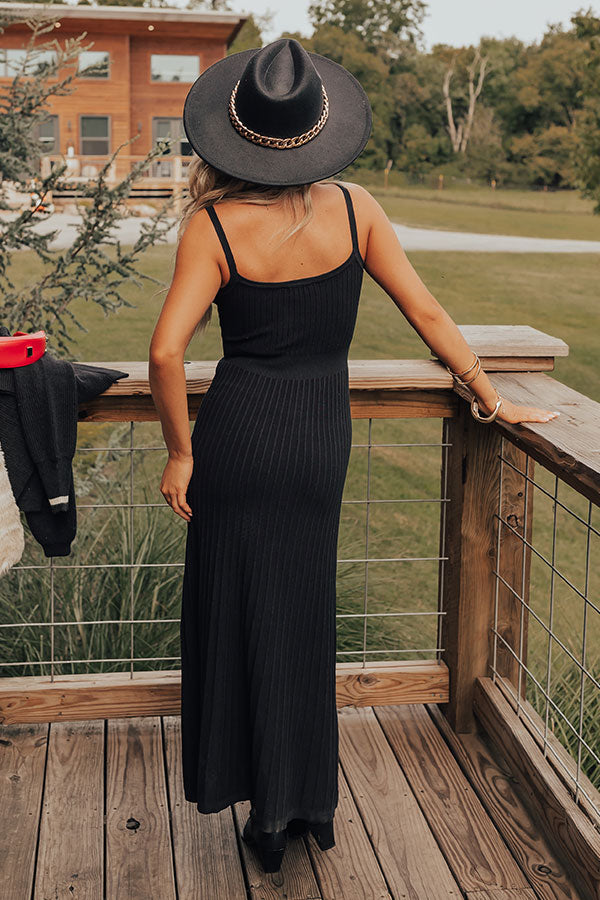 Wit And Wonder Maxi Dress In Black