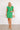 Passing Through Town Button Up Dress In Kelly Green