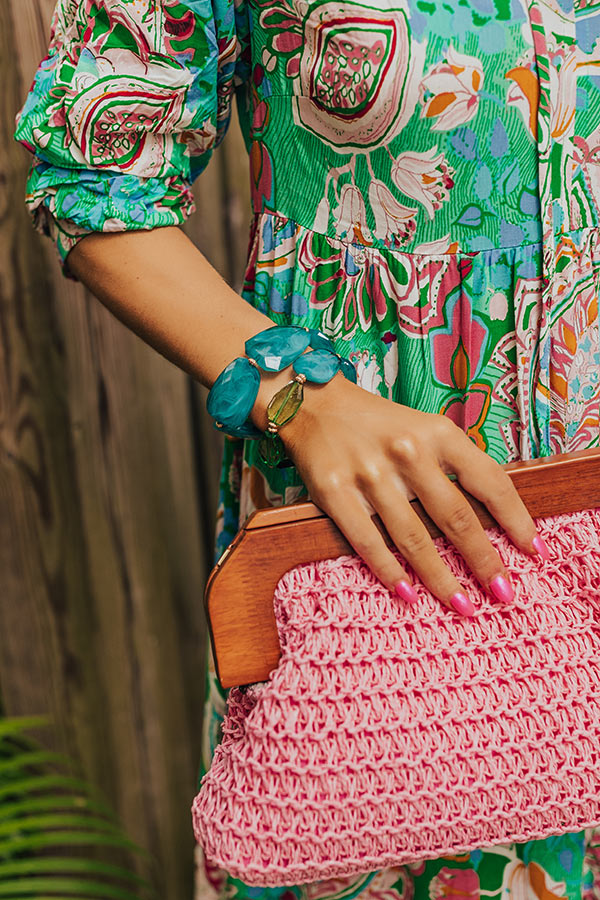 Take Me To Cabo Bracelet Set In Turquoise
