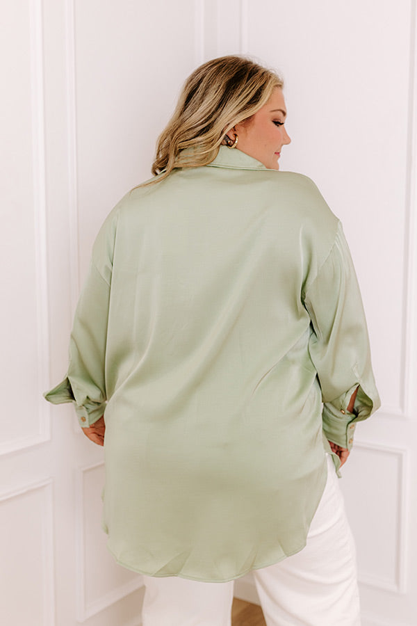 Simply Charmed Button Up In Pear Curves