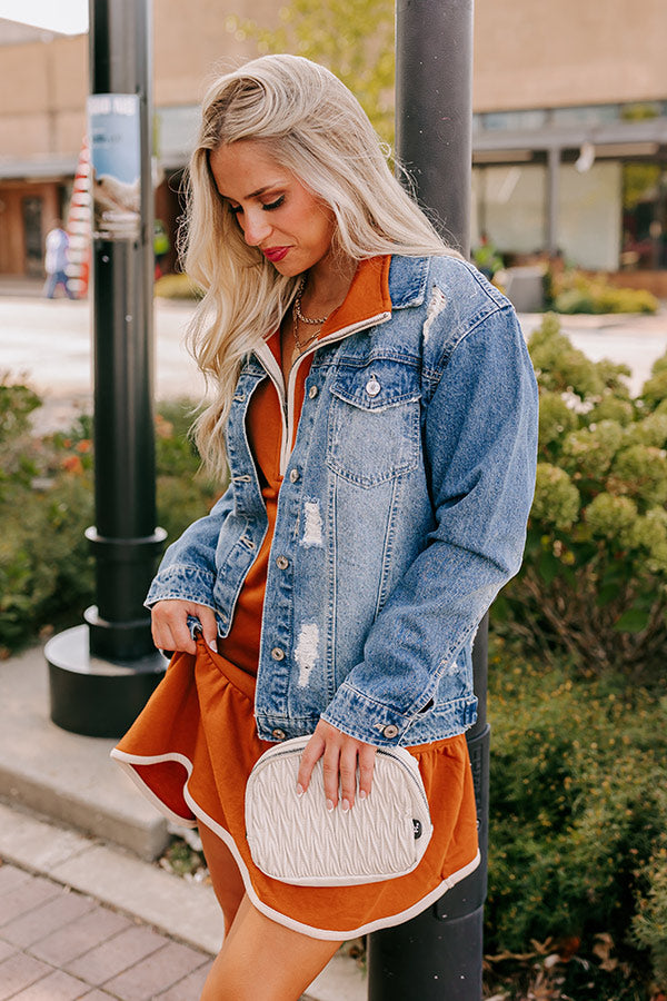 The Biana Distressed Denim Jacket