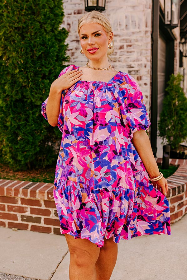 Sunny With A Chance Of Blooms Shift Dress Curves