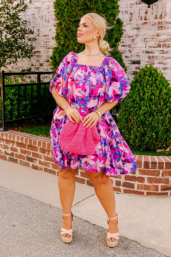 Sunny With A Chance Of Blooms Shift Dress Curves