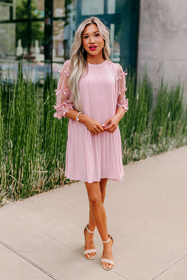 pleated dress online Last Forever Blue Pleated Dress, X-Large - The Mint Julep Boutique
