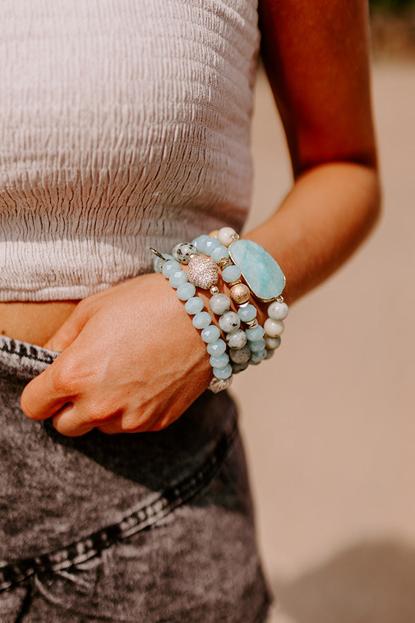 Sunny Delights Semi Precious Bracelet Set