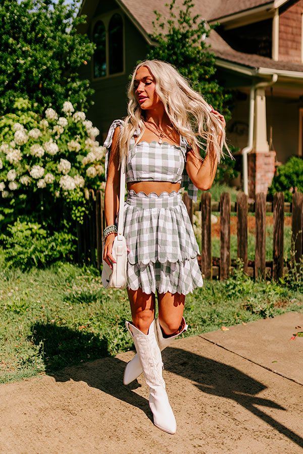 Only Good Karma Skirt In Pear Image - 5