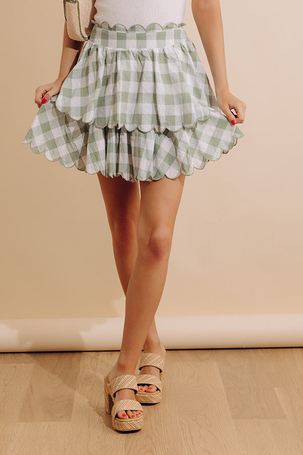 Only Good Karma Skirt In Pear Image - 2