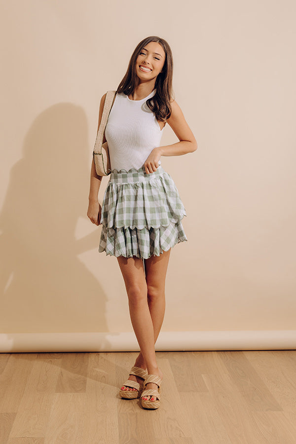 Only Good Karma Skirt In Pear Image - 1