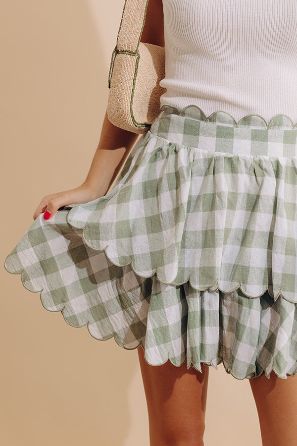 Only Good Karma Skirt In Pear Image - 3