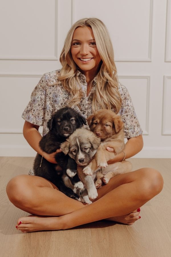 Sunny With A Chance of Blooms Denim Romper in Cream Image - 1