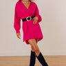 Major Icon Tunic Dress In Hot Pink Image - 1