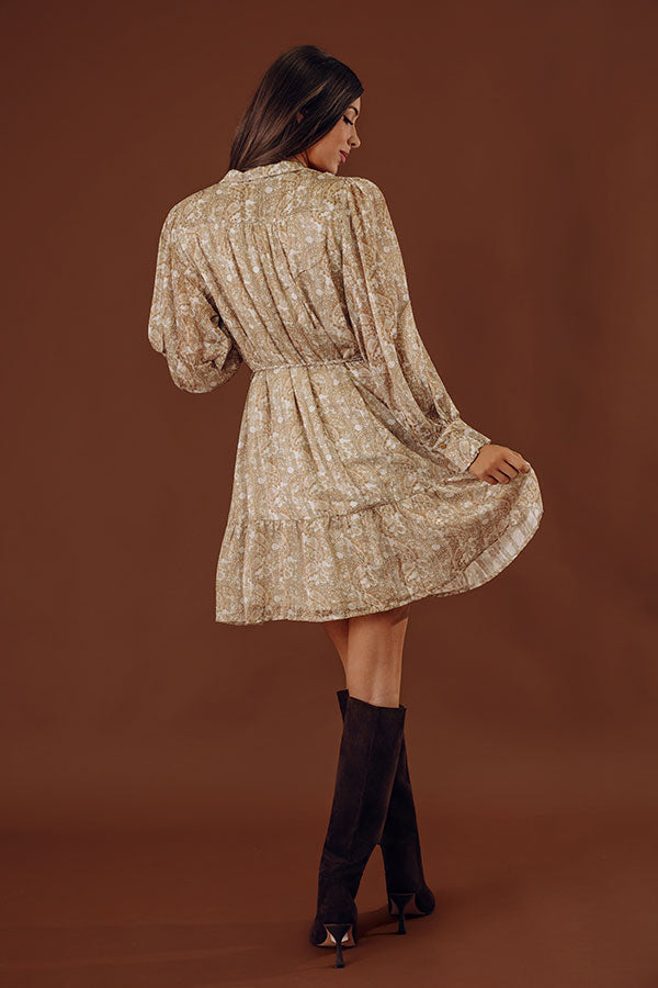 Glamour Galore Paisley Mini Dress Image - 2