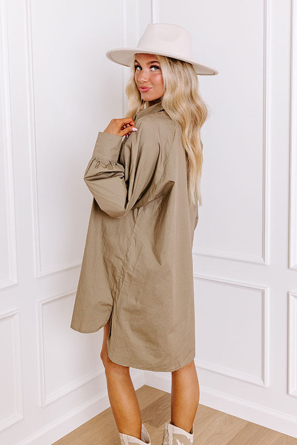 Major Icon Tunic Dress In Sage