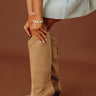 Classy Faux Suede Knee High Boot in Iced Latte Image - 1