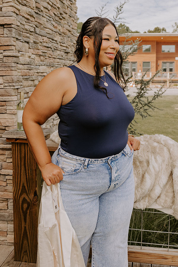 Big Goals Bodysuit In Navy Curves