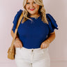 Halftime Happy Hour Bodysuit In Royal Blue Curves Image - 1