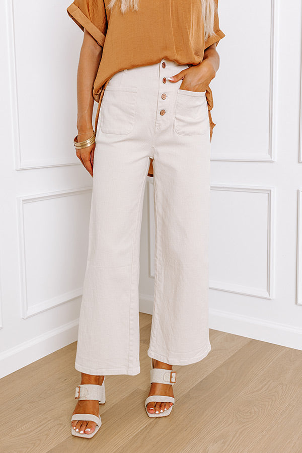 The Adele High Waist Jean In Cream