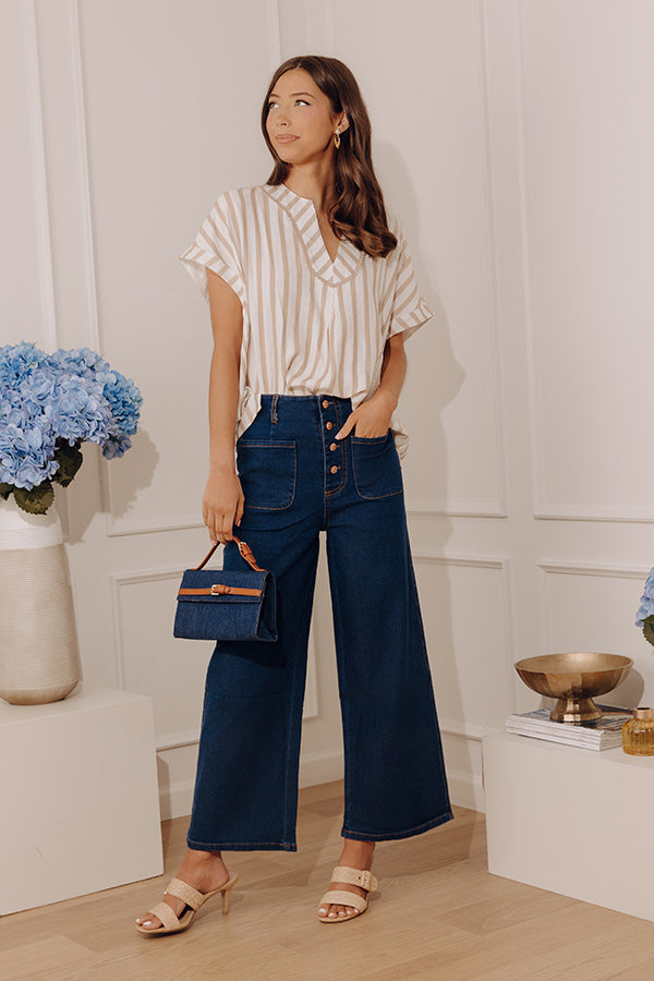 The Adele High Waist Jean In Dark Wash