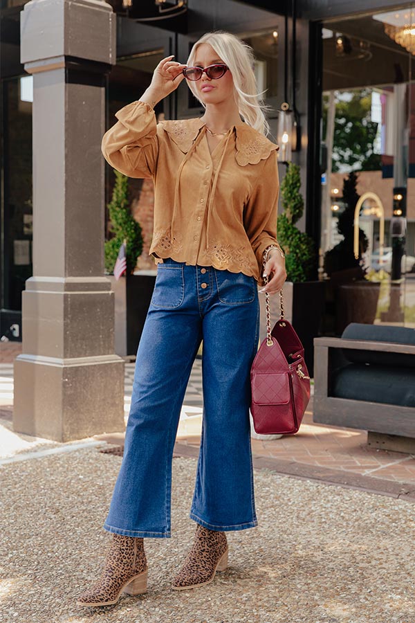 The Adele High Waist Jean In Dark Wash Image - 2