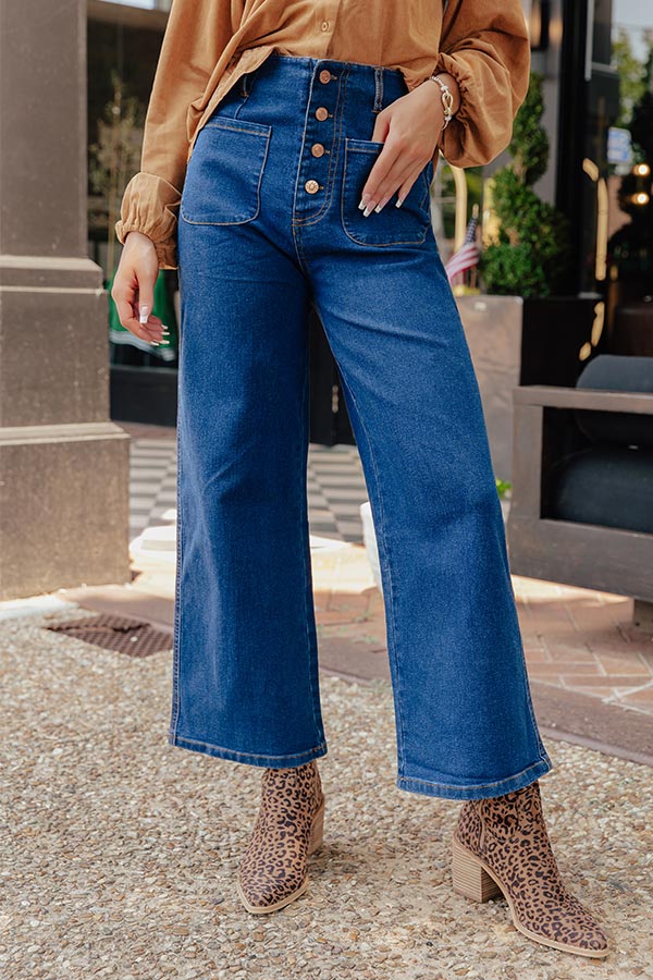 The Adele High Waist Jean In Dark Wash