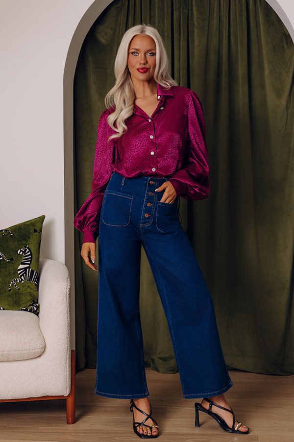 The Adele High Waist Jean In Dark Wash