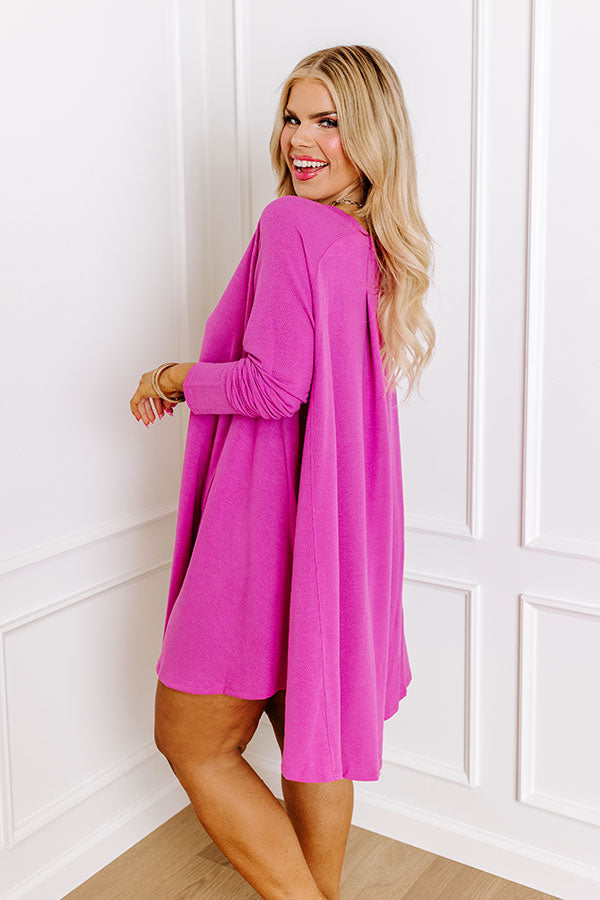 New Chapter Tunic Dress in Pink Curves