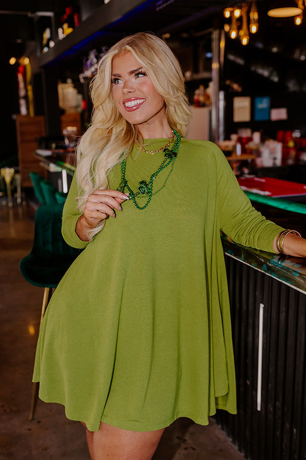 New Chapter Tunic Dress in Lime Curves