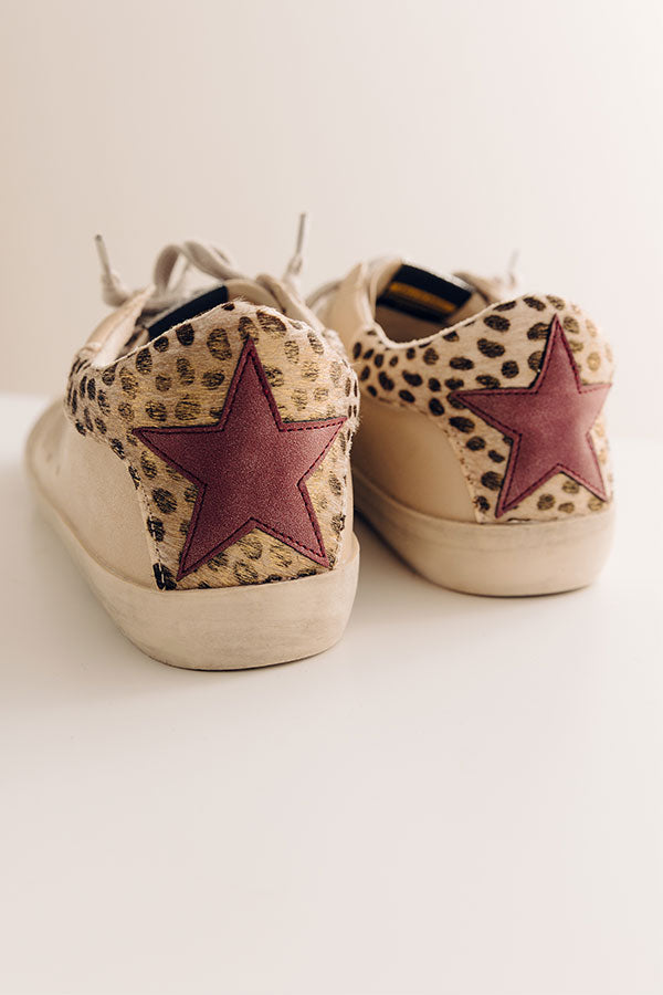 The Mina Vintage Faux Leather Sneaker Image - 3