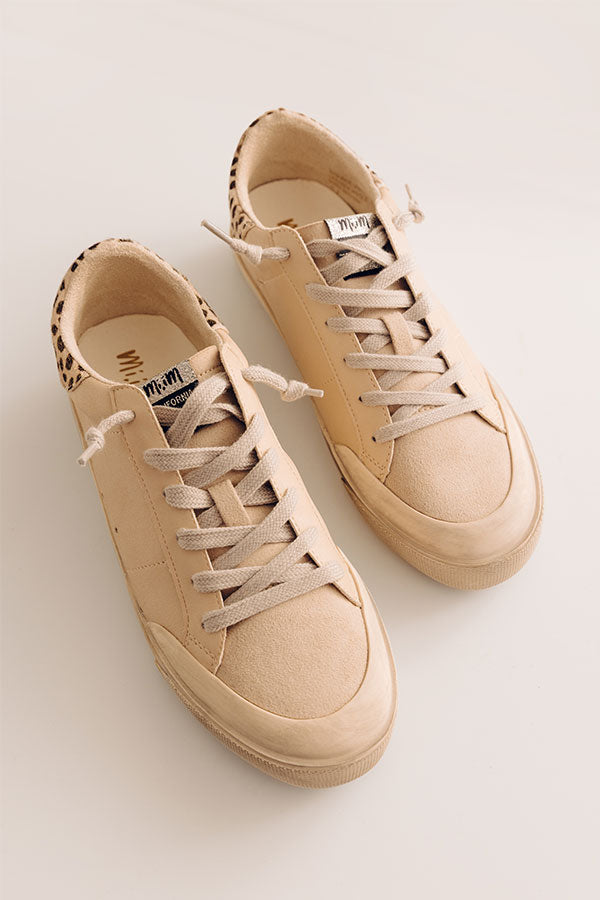 The Mina Vintage Faux Leather Sneaker Image - 4