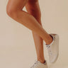 The Mina Vintage Faux Leather Sneaker Image - 1