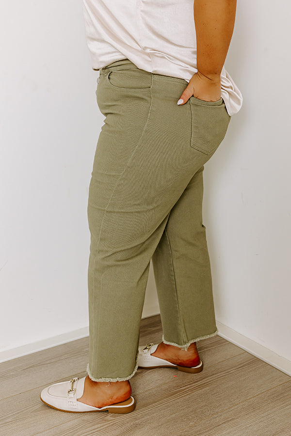 The McKenzie High Waist Jean In Sage Curves