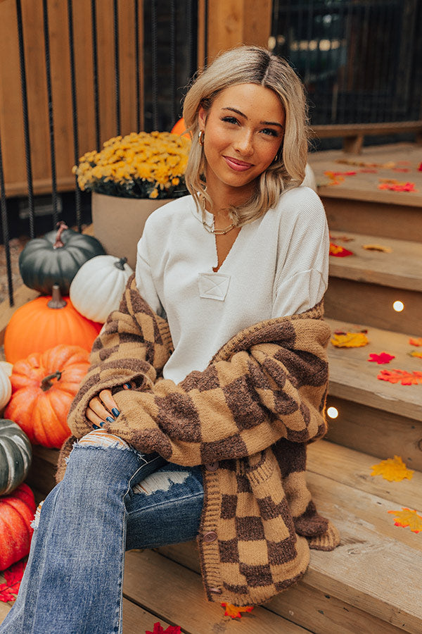 Always There For You Knit Top In Ivory