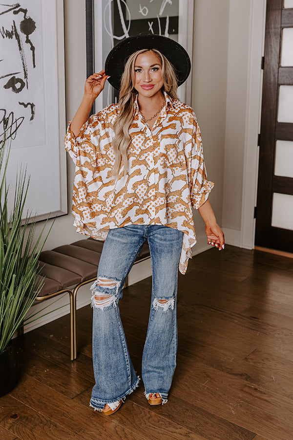 Fiercely In Love Oversized Button Up