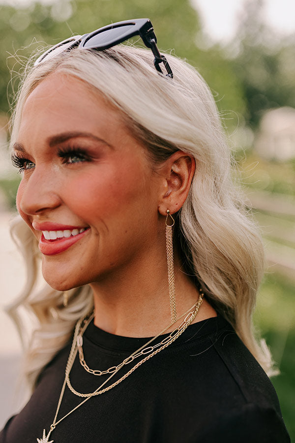 Lost In Your Eyes Earrings In Gold Image - 2