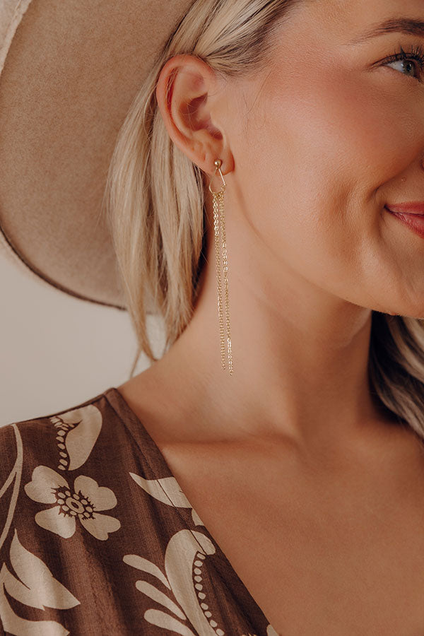 Lost In Your Eyes Earrings In Gold