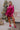 Fashionably Late Velvet Mini Dress In Fuchsia