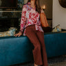 Hours of Flowers Satin Button Up Image - 1