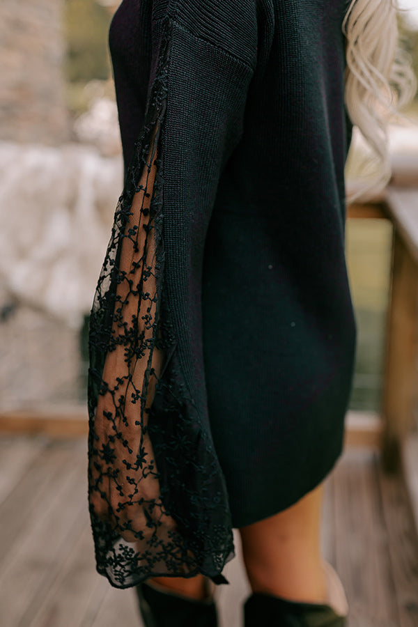 Fall Mixer Lace Sweater Top Fall Mixer Lace Sweater Top