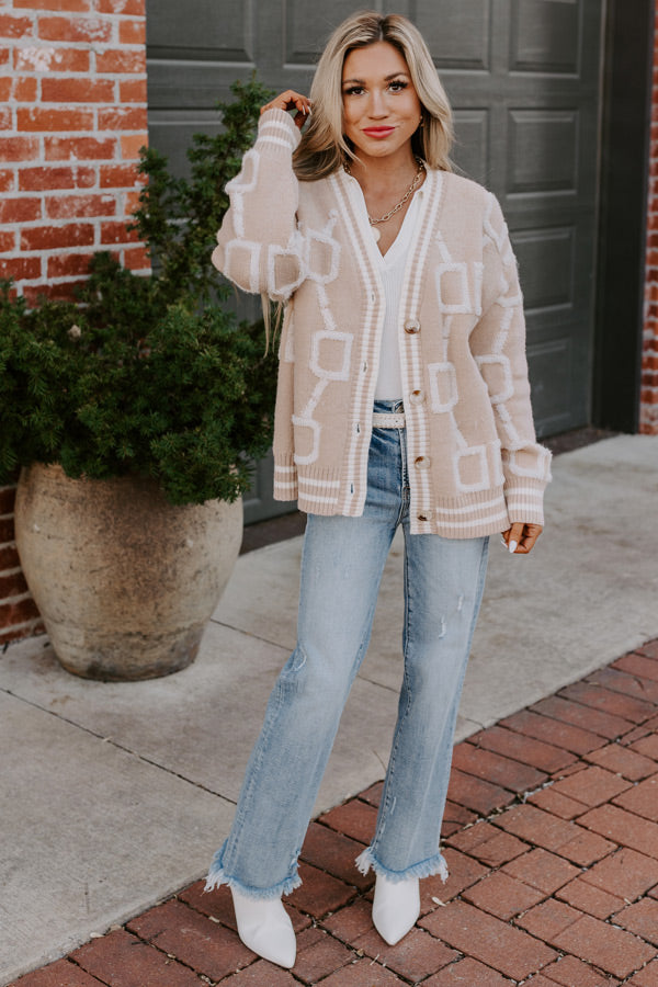 Chilly Morning Cardigan In Birch